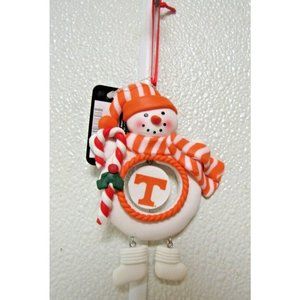 NCAA Tennessee Volunteer Clay Dough Snowman Xmas Ornament Team Sports America